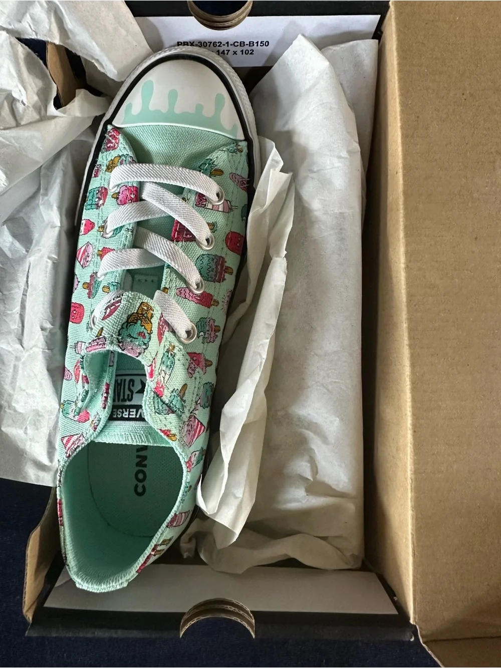 Converse Kids Sneakers with ice cream pictures